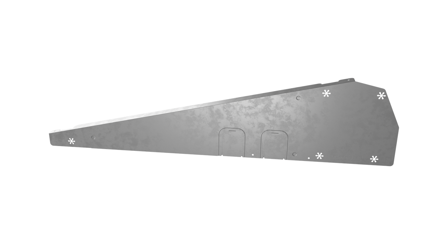 Déflecteur de vent droit FlatFix Fusion (Profilé de base 1030mm - 11077mm) - Esdec - 1007227