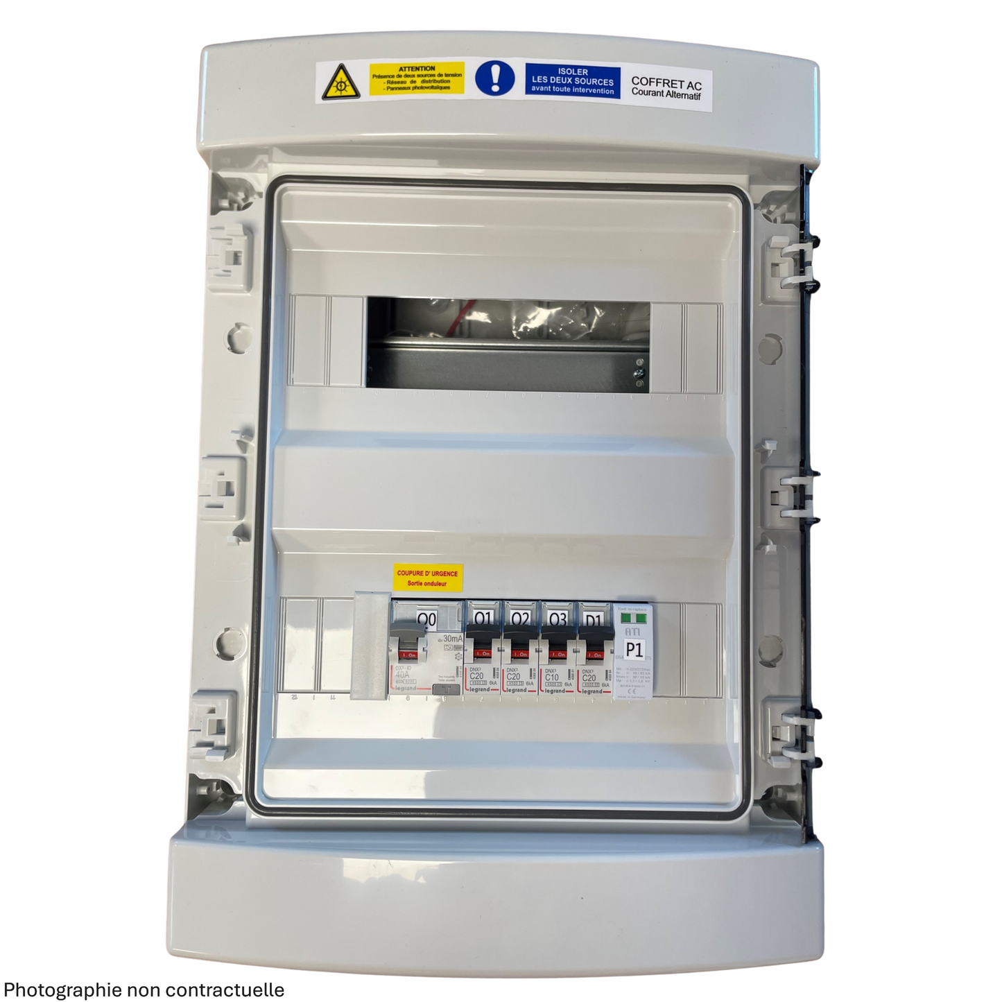 Coffret AC triphasé, onduleur réseau jusqu'à 12kVA, CTACTT 20-300mA Type B