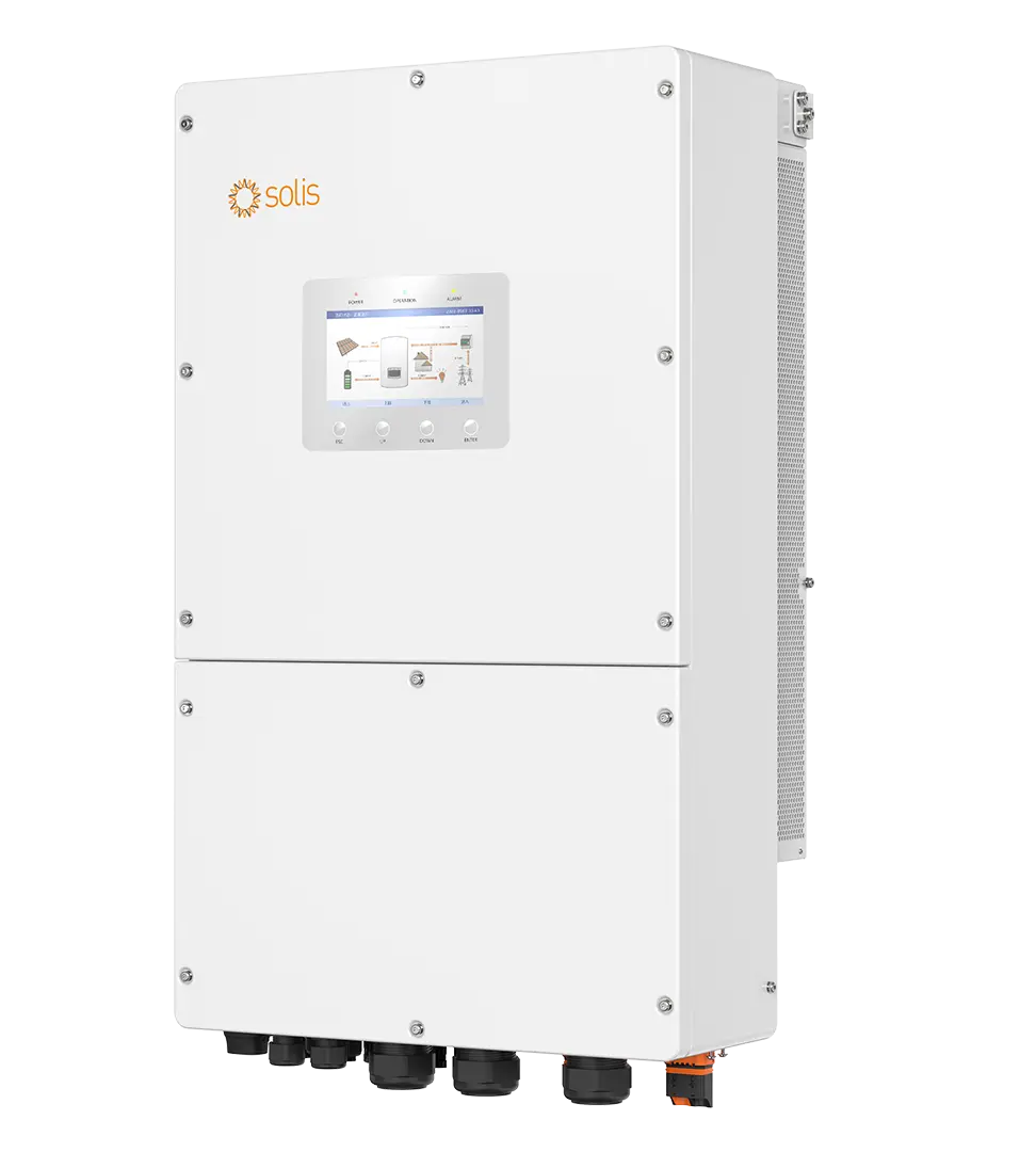Onduleur Solis S6, 50kW/50kVA, hybride, triphasé, 4 MPPT - 5 ans de garantie