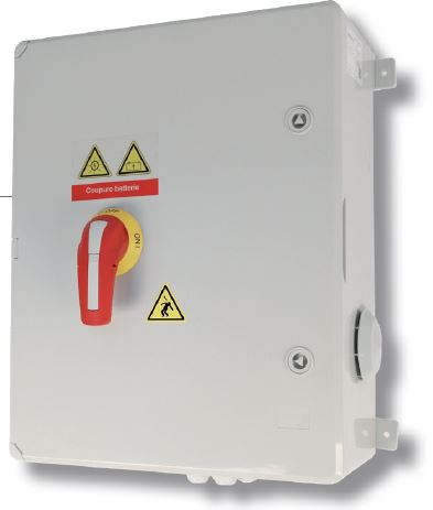 Coffret coupure batterie 48V DC de 160A pour Batterie SolarEdge SE48V