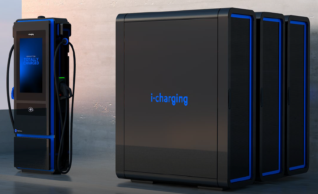 Chargeur I-CHARGING BB Plus (Dispenser Paires with Max Power Unit), kW, three phase, DC, cable 4,7m, 2*CCS2 - 2 ans de garantie