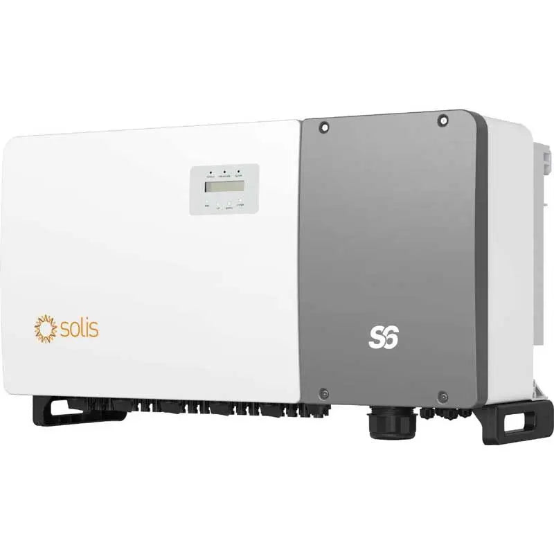 Onduleur Solis S6, 125kW/125kVA, triphasé, 10 MPPT, DC SW, PID, AFCI 1.0 (sans AC switch) - 5 ans de garantie