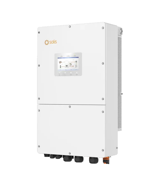 Onduleur Solis S6, 40kW/40kVA, hybride, triphasé, 4 MPPT - 5 ans de garantie