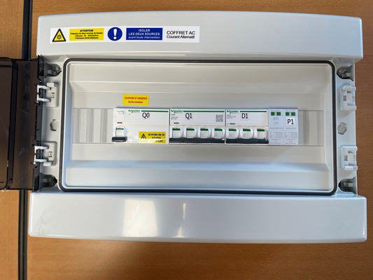Coffret AC triphasé, onduleur réseau jusqu'à 30kVA, CTACTT 50-300mA Type AC + 4X16U1000 R2V