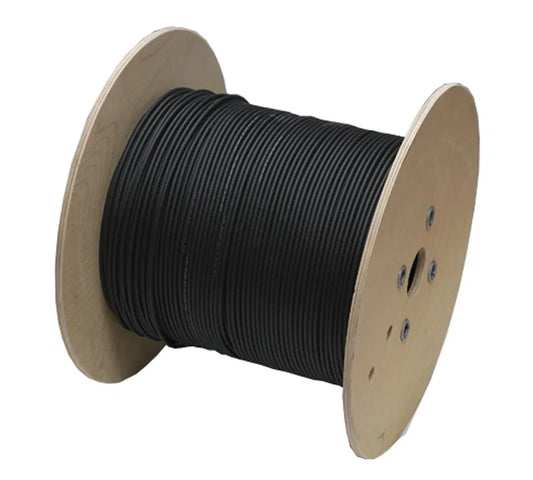Black cable - diameter 6 mm² - 500m spool