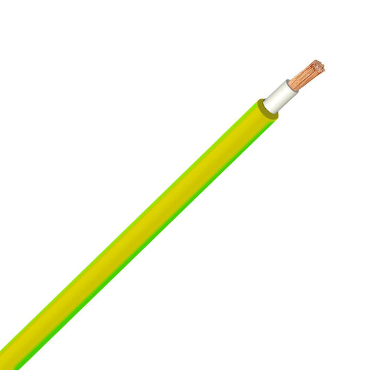Cable 6mm² vert/jaune 100m TUV B2ca