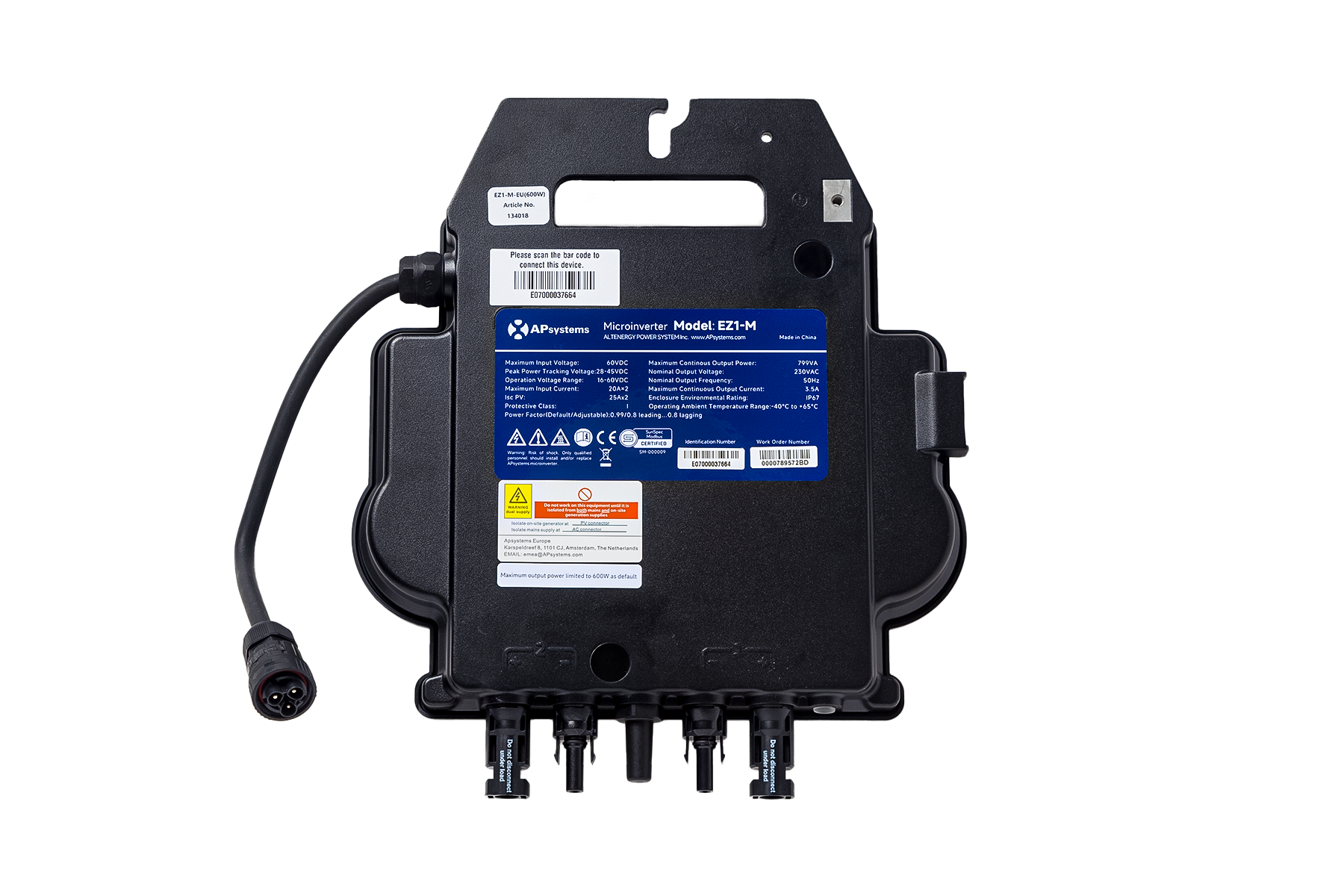 Micro-onduleur double EZ1M / 800VA / monophasé / 60-72 cellules - 132018
