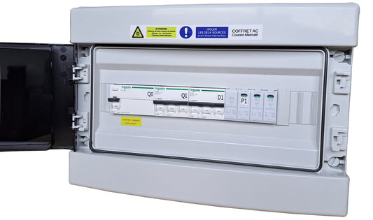 Coffret AC triphasé, onduleur réseau jusqu'à 20kVA, CTACTT 32-300mA Type AC + 4X16U1000 R2V