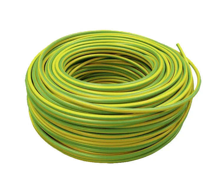 VOB/S earth cable _x005F_x0013_ diameter 6mm² - V/J _x005F_x0013_ 100m spool