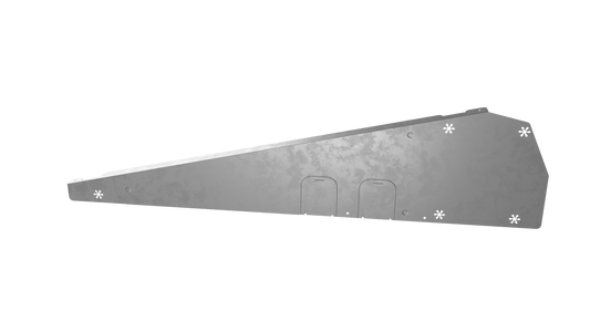 Déflecteur de vent droit FlatFix Fusion (Profilé de base  1030mm - 11077mm) - Esdec - 1007227