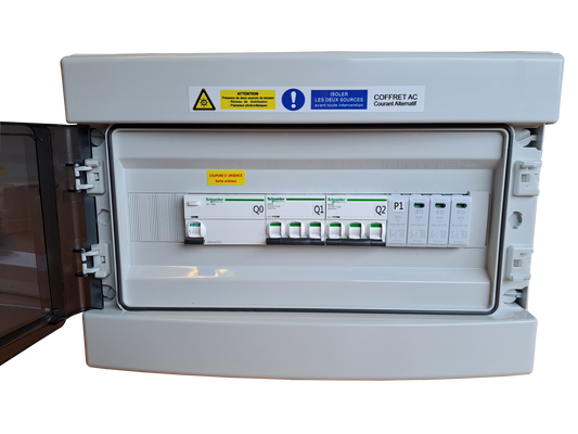 Coffret AC triphasé, onduleur réseau jusqu'à 25kVA, CTACTT 40-300mA Type AC + 4X16U1000 R2V