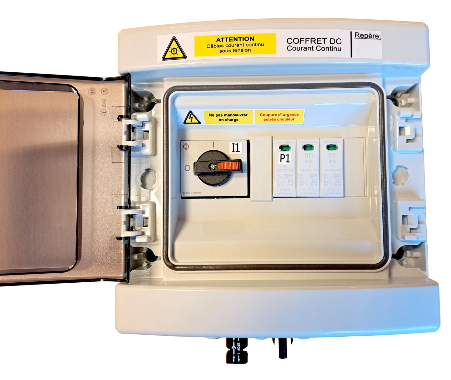 Coffret DC , CTDC 20-1000 1MC4 (1 MPPT / 1 chaine)