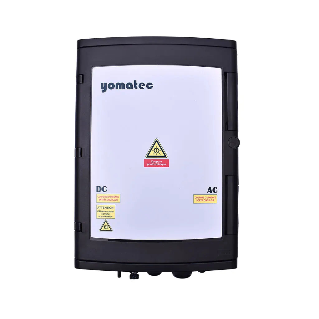 Compact AC/DC protection enclosure for Solis S6-GR1P3K/1P3.6K/1P4K/1P4.6K single-phase inverters - Huawei SUN2000-3KTL-L1/3.68KTL-L1 - Solplanet ASW3000-S-G2/ASW4000-S-G2 -