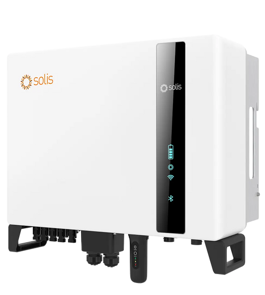 Onduleur Solis S6, 5kW/5kVA, hybride, triphasé, 3 MPPT - 10 ans de garantie
