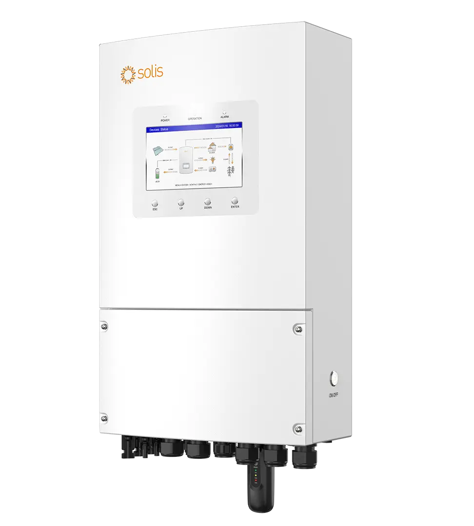 Onduleur Solis S6, 5kW/5kVA, hybride, monophasé, 2 MPPT, DC SW, pour batteries LV, Smart port, 1Ph compteur & S2-WL-ST inclus - 10 ans de garantie