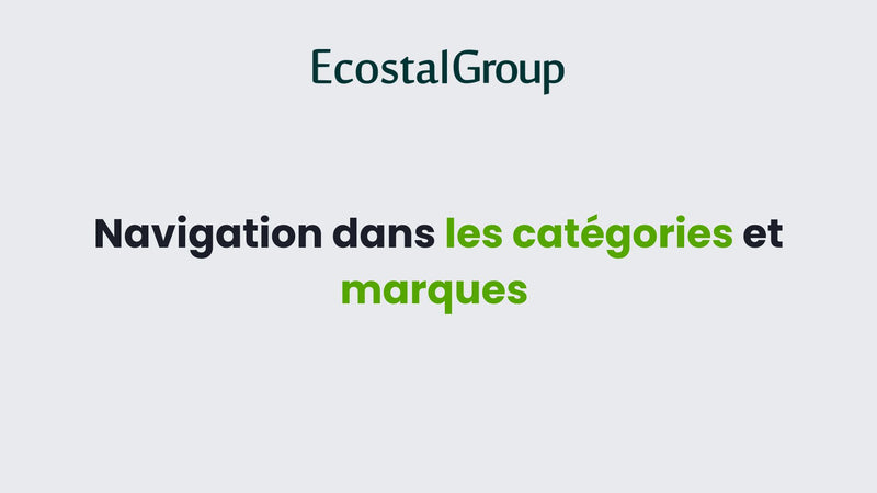 Navigation dans les catégories et marques