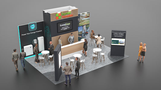 Espace Sigenergy et totem e-shop du stand Ecostal Yomatec, salon Solar & Storage Live Paris 2026