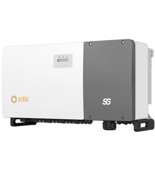 Onduleur Solis S6, 125kW/125kVA, triphasé, 10 MPPT, DC SW, PID, AFCI 2.0 (avec AC switch) - 5 ans de garantie