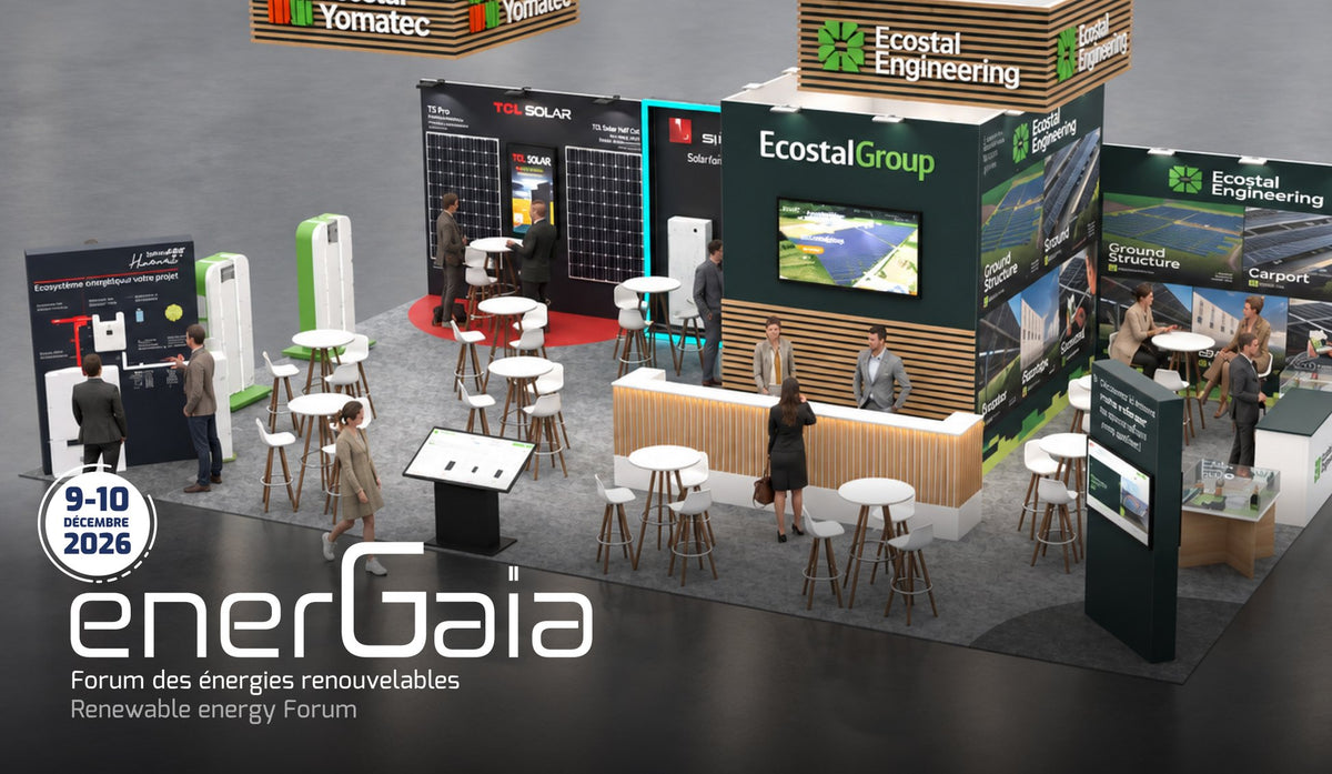 Stand Ecostal Yomatec et Ecostal Engineering au salon EnerGaïa 2026, Montpellier