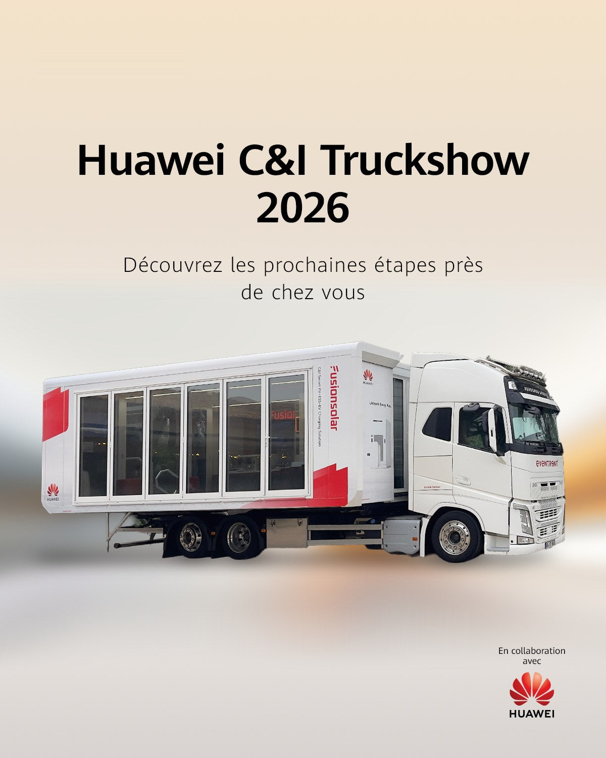 Truck Huawei C&I FusionSolar, visuel du Truckshow 2026
