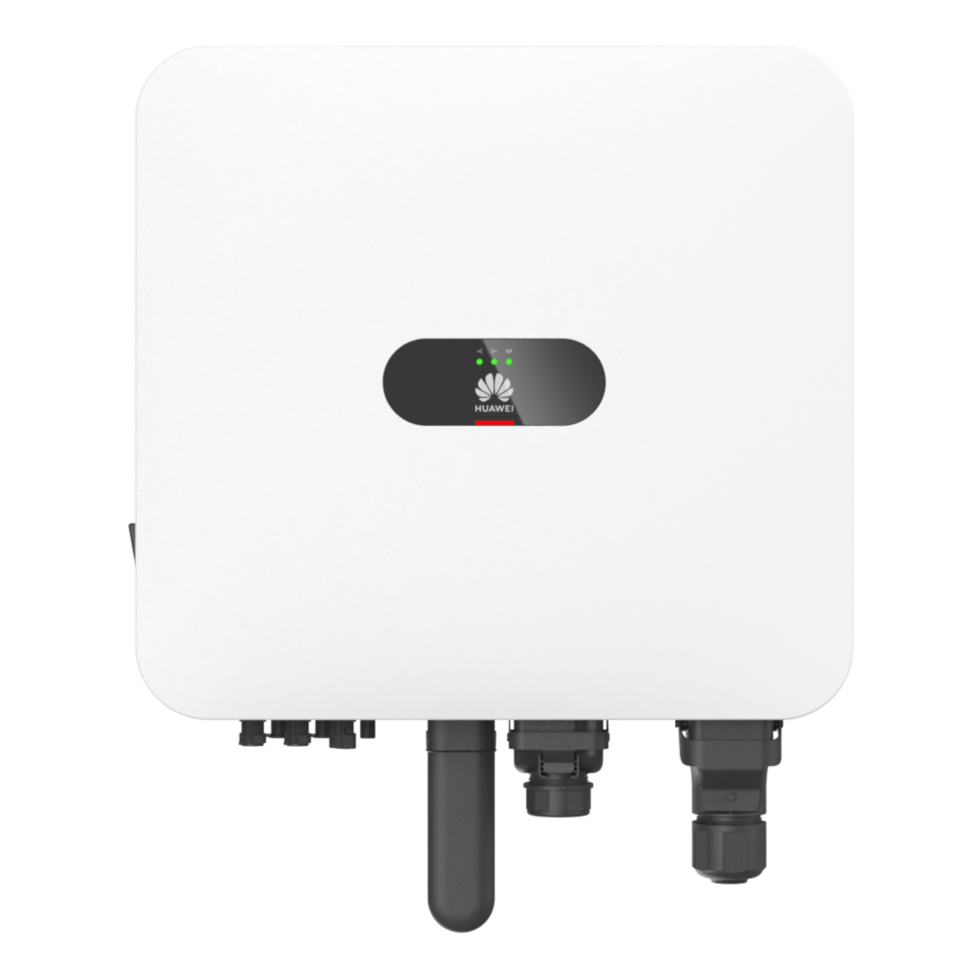 Onduleur Huawei SUN2000 triphase, vue de face sur fond transparent